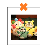 Kawaii knuffel pinguin tijger